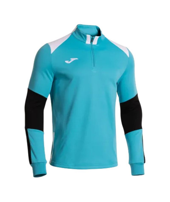 Sudadera Joma Danubio Hombre Turquesa Flúor/Negro