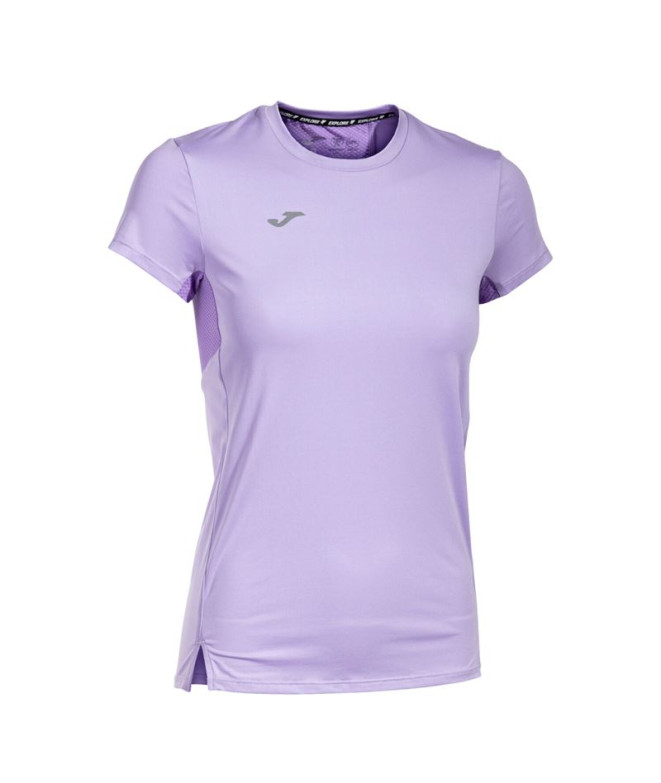 Camiseta Joma Manga Corta Explorer Morado Niña