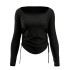 Camiseta Joma Manga Larga U-Tribe Negro Mujer