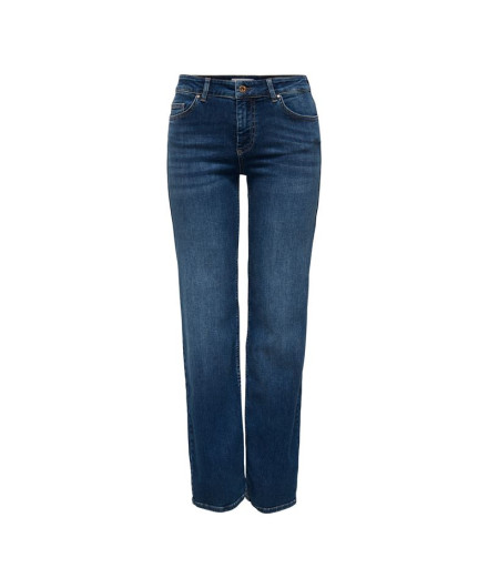 Pantalón Only Onlblush Mid Straight Dnm Tai021 Mujer Dark...