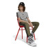 Camiseta adidas 3 Bandas Infantil Gris/Negro