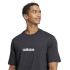 Camiseta adidas Linear Sj Hombre Negro/Blanco