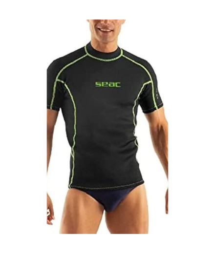Camiseta En Neopreno Fit Short Bi/Ar Hombre 2 Mm Seac