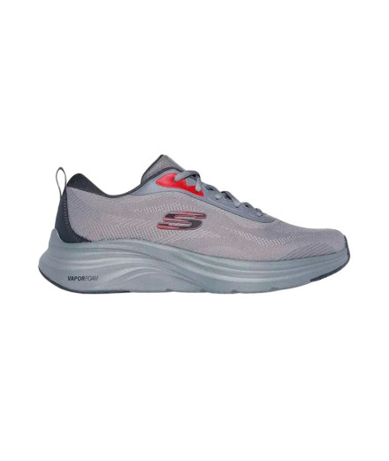 Zapatillas Skechers Vapor Foam - Vocko Hombre Gris/Rojo