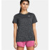 Camiseta de Fitness Under Armour Tech SSC- Twist Mujer Negro