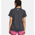 Camiseta de Fitness Under Armour Tech SSC- Twist Mujer Negro
