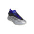 Zapatillas de Baloncesto adidas Dame 9 Plata metalizado / Negro núcleo / Azul lúcido