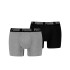 Calzoncillos de Puma Everyday Basic Hombre Gris Melange/Negro