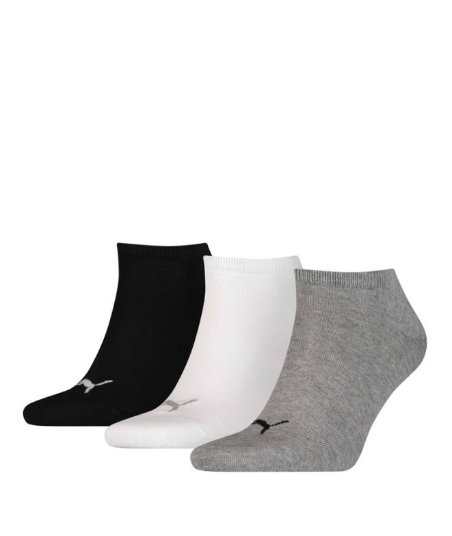 Calcetines Puma Sneaker Plain Gris/Blanco/Negro...