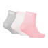Calcetines Puma Infantil Gris/Blanco/rosa Pack