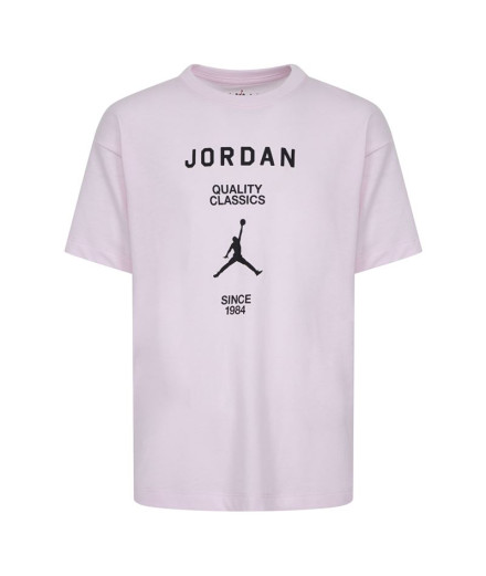 Camiseta Jordan Jdg W J Ss Gf Gfx Infantil Rosa