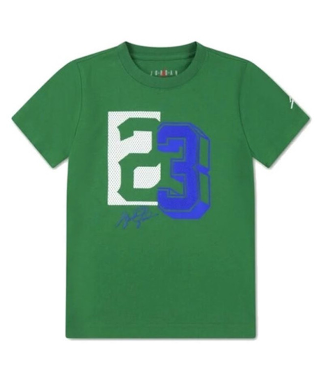 Camiseta Jordan Jdb Jm 23 Mesh Ss Infantil Verde