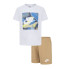 Camiseta Nike Nkn Club Express Ss Tee Short Infantil Beige Blanco