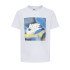 Camiseta Nike Nkn Club Express Ss Tee Short Infantil Beige Blanco