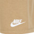 Camiseta Nike Nkn Club Express Ss Tee Short Infantil Beige Blanco
