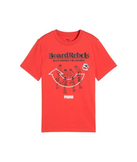 Camiseta Puma Mid90S Graphic Tee I,Red Fire Infantil