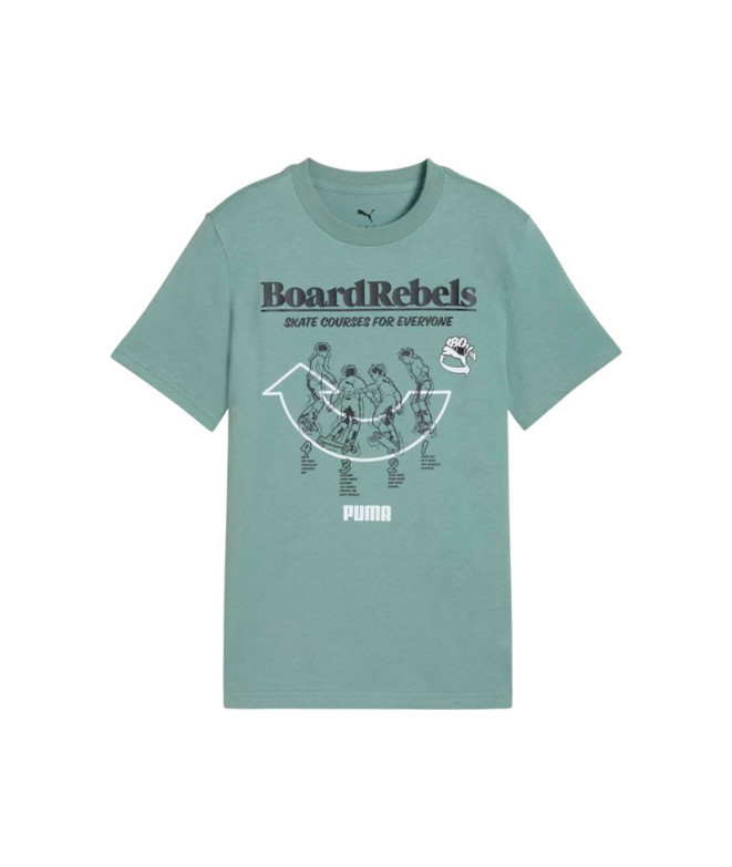 Camiseta Puma Mid90S Graphic Tee I,Green Moon...