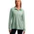 Camiseta de Fitness Under Armour Tech 1/2 Zip- Twist Mujer Verde