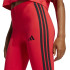 Mallas adidas 3 Bandas Sj Mujer Rubpur/Negro