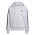 Sudadera adidas 3 Bandas French Terry Fz Hd Hombre Gris/Negro