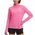 Camiseta de Fitness Under Armour Tech 1/2 Zip- Twist Mujer Rosa