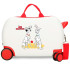 Maleta Infantil Disney Abs Rolling 4W.(2 Multi.) 45Cm.Dalmatas Family Blanco