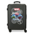 Trolley Marvel Abs 65Cm.4 Ruedas Avengers Heroes Negro