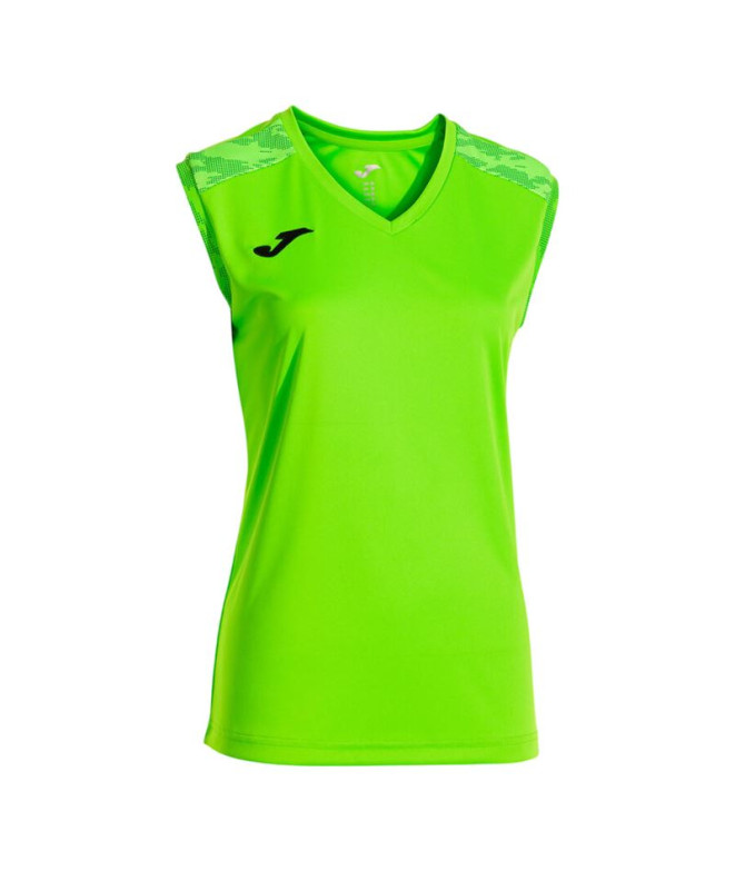 Camiseta Joma Championship Viii Verde Fluor Niña