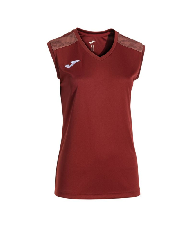Camiseta Joma Championship Viii Burdeos Mujer