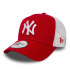 Gorra New Era New York Yankees Clean Rojo E-Frame Trucker