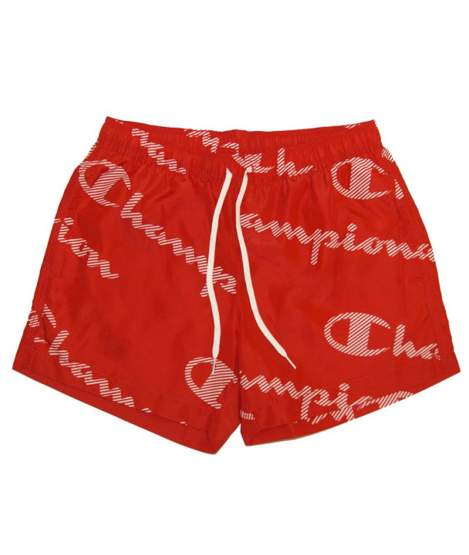 Bañador Champion Beachshort Red estampado
