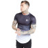 Camiseta Siksilk Raglan Curved Hem Hombre