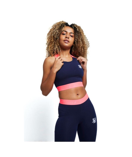 Top de Fitness Siksilk Neon Tape Bralette Mujer