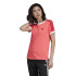 Camiseta adidas 3 Stripes rojo Mujer