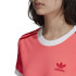 Camiseta adidas 3 Stripes rojo Mujer