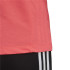 Camiseta adidas 3 Stripes rojo Mujer