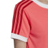 Camiseta adidas 3 Stripes rojo Mujer