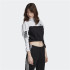 Camiseta adidas Cropped negro Mujer