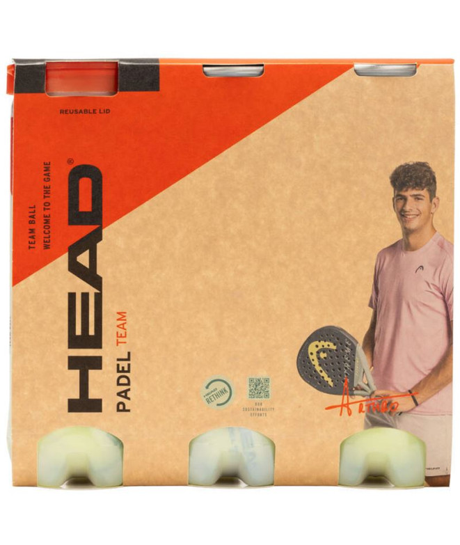 Pelotas de Pádel Head 3X3B Head 6Dz