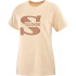Camiseta Fitness Salomon Big Logo Nude