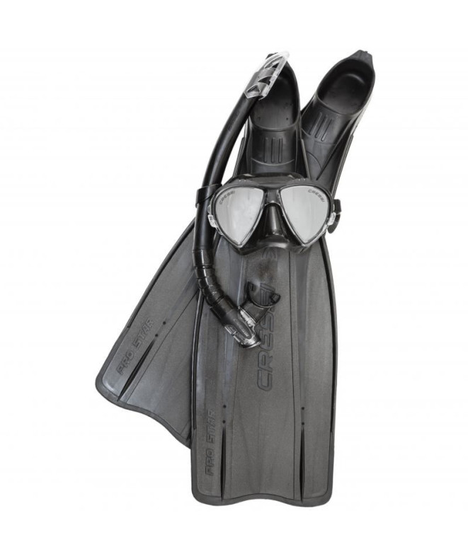 Kit de Natación Cressi Sub Kit Pro Star Negro