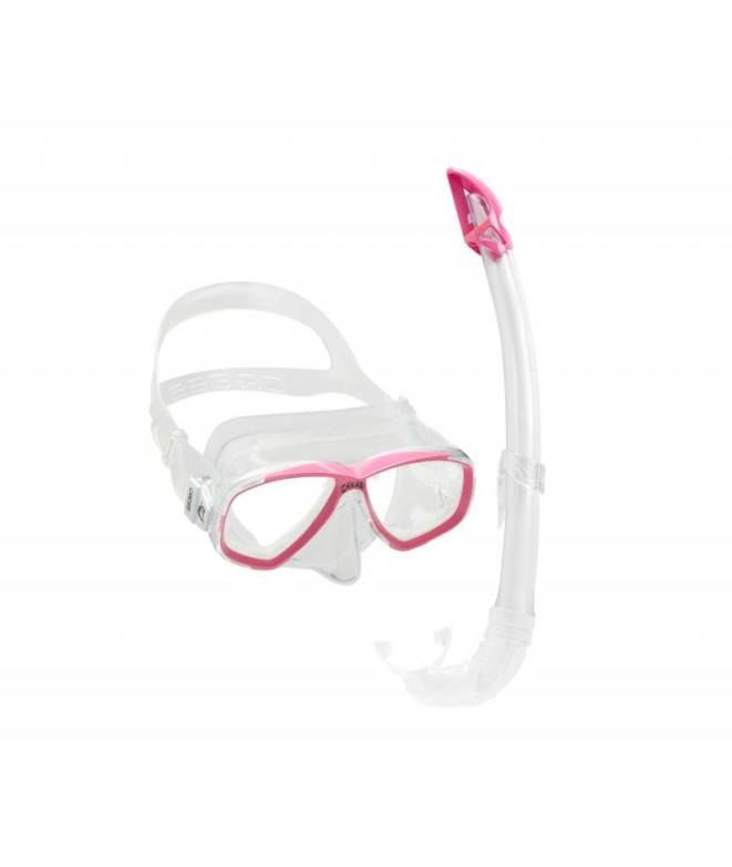 Kit de Snorkel Cressi Sub PERLA TRANSP. ROSA