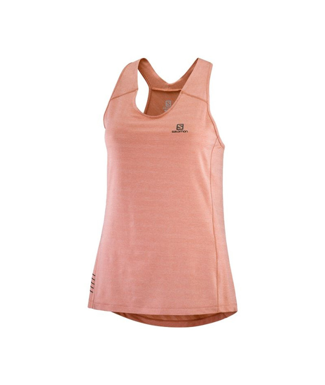 Camiseta de running Salomon XA Tank Brick Dust
