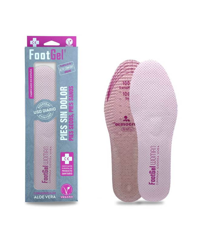 Plantilla Footgel Uso Diario Aloe Vera