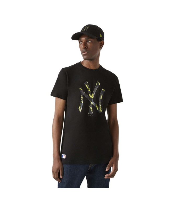 Camiseta New Era NY Yankees MLB Camo Infill Black