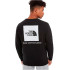 Sudadera The North Face Raglan Red Box negro Hombre