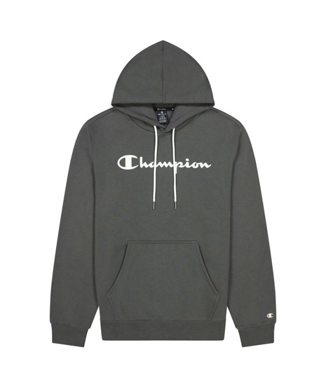 Sudadera Champion Script Logo Print M Dark grey