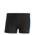 Bañador de natacion adidas Three second M negro