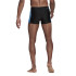 Bañador de natacion adidas Three second M negro