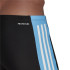 Bañador de natacion adidas Three second M negro